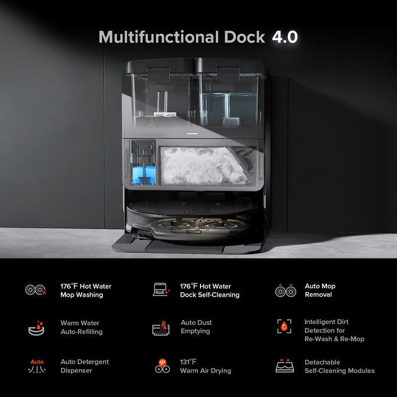 Roborock Saros 10R Robot Vacuum with Multifunctional Dock 4.0