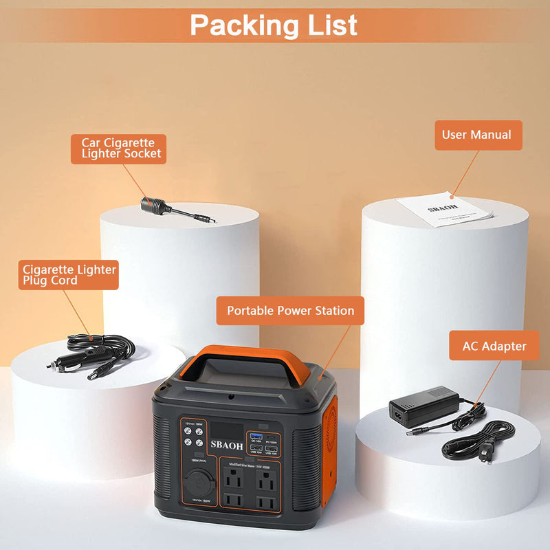 296Wh Portable Solar Power Station