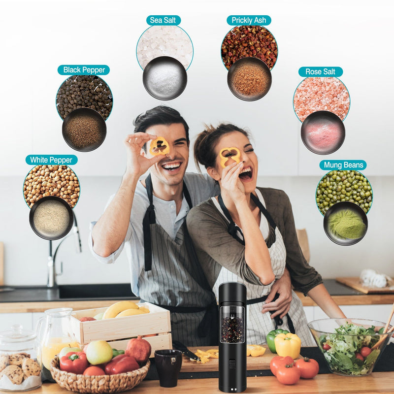 Electric Salt & Pepper Grinder – Gravity Sensor with LED