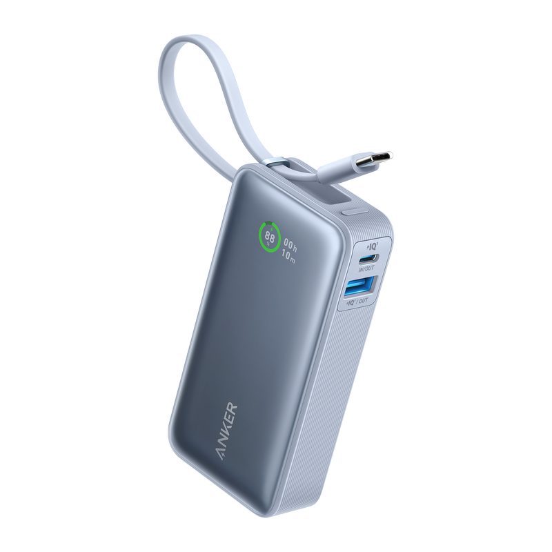 Anker Nano Power Bank (30W, Built-In USB-C Cable)