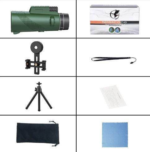 Handheld monocular telescope