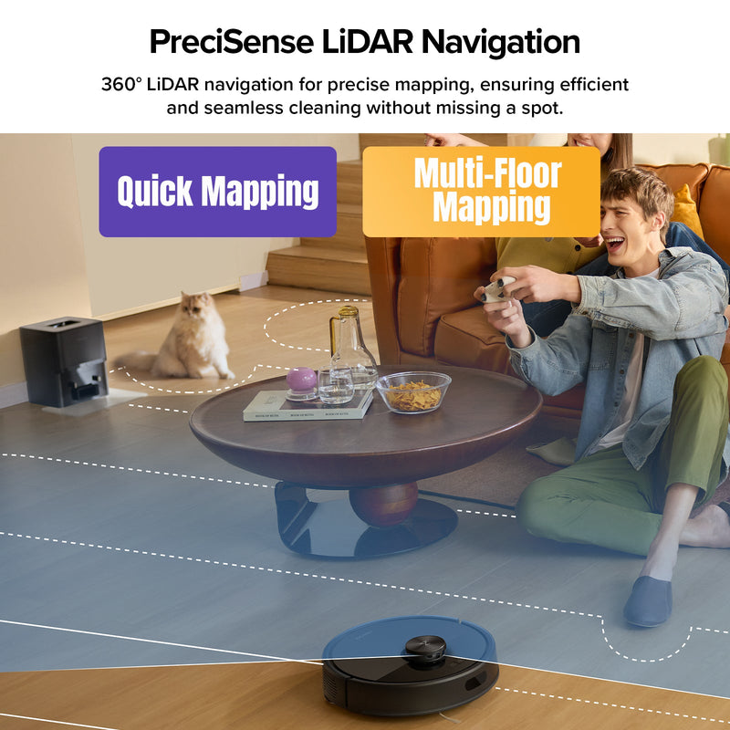 Roborock Q7 M5+ Robot Vacuum and Mop with Auto- Empty Dock (Upgraded from Q7 Max+)