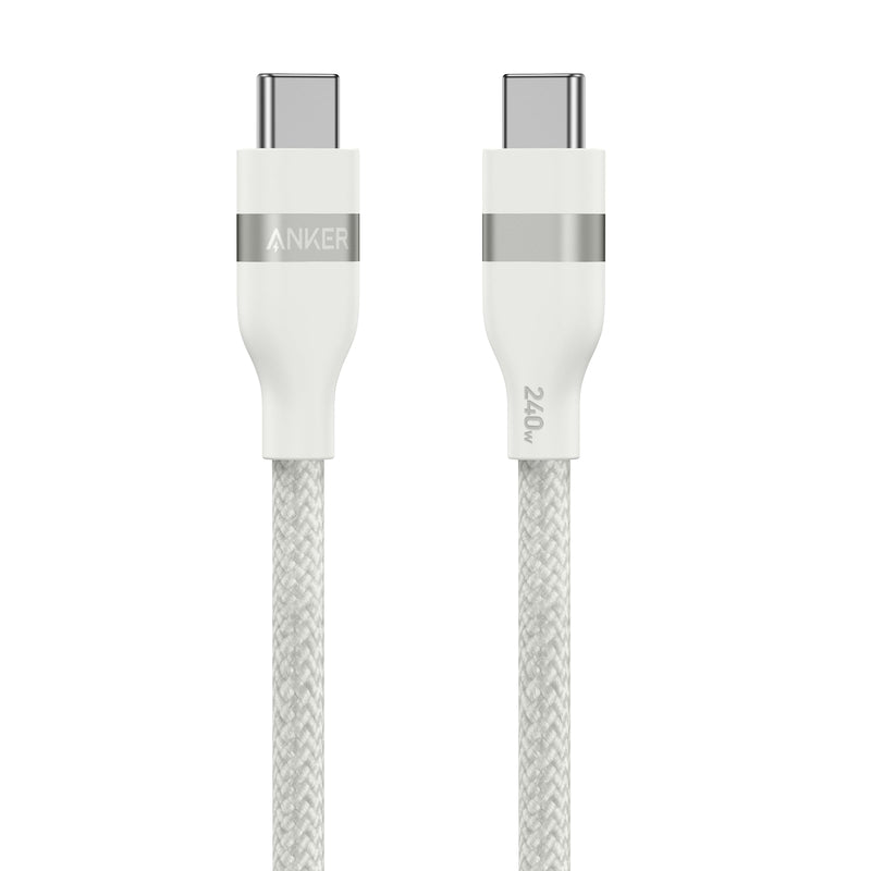 Anker USB-C to USB-C Cable (3 ft / 6 ft, 240W, Upcycled-Braided)