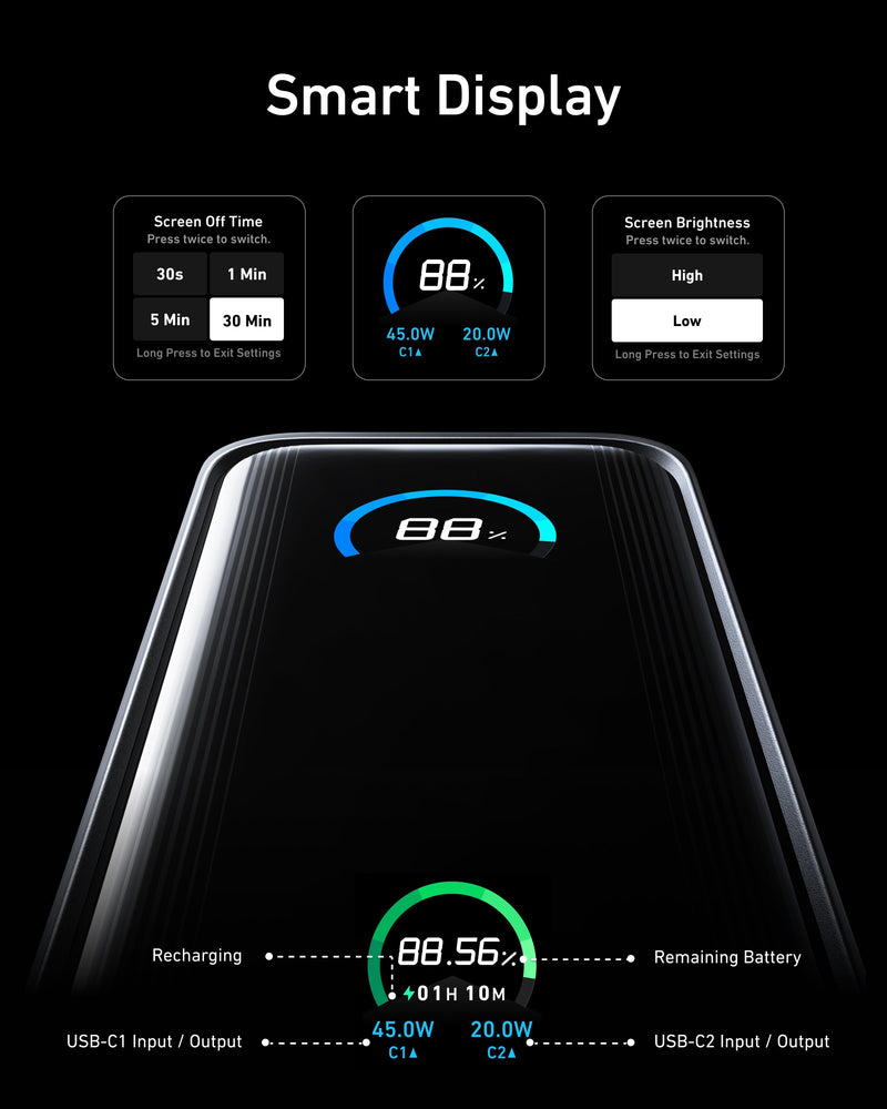 Anker Prime Power Bank (9.6K, 65W, Fusion)