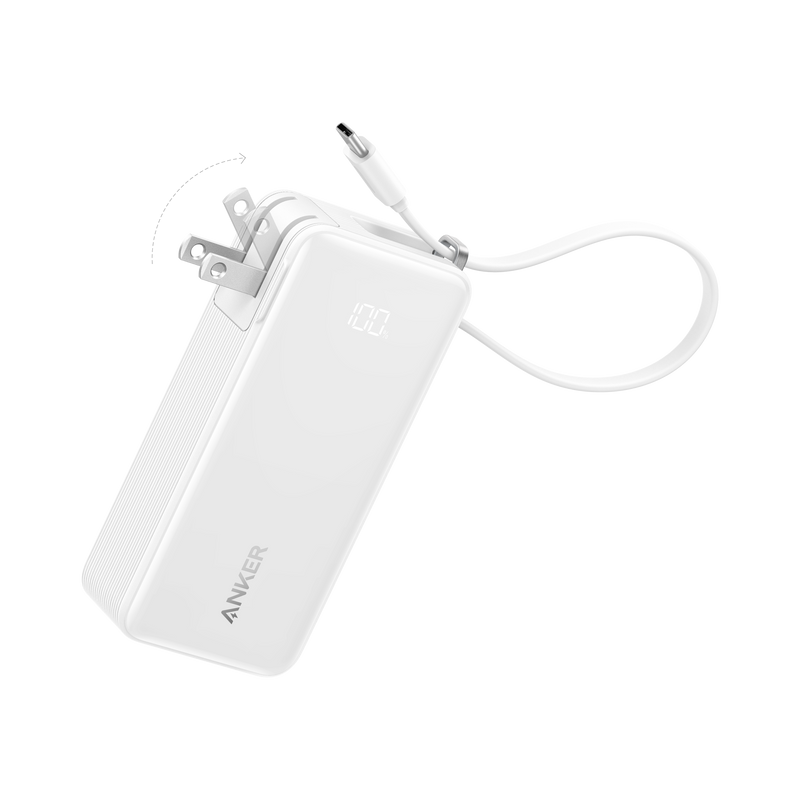 Anker Power Bank (10K, Fusion, Built-In Cable)