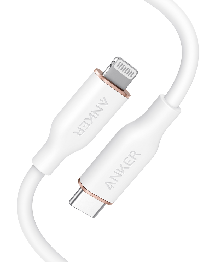Anker <b>641</b> USB-C to Lightning Cable (Flow, 3 ft Silicone)