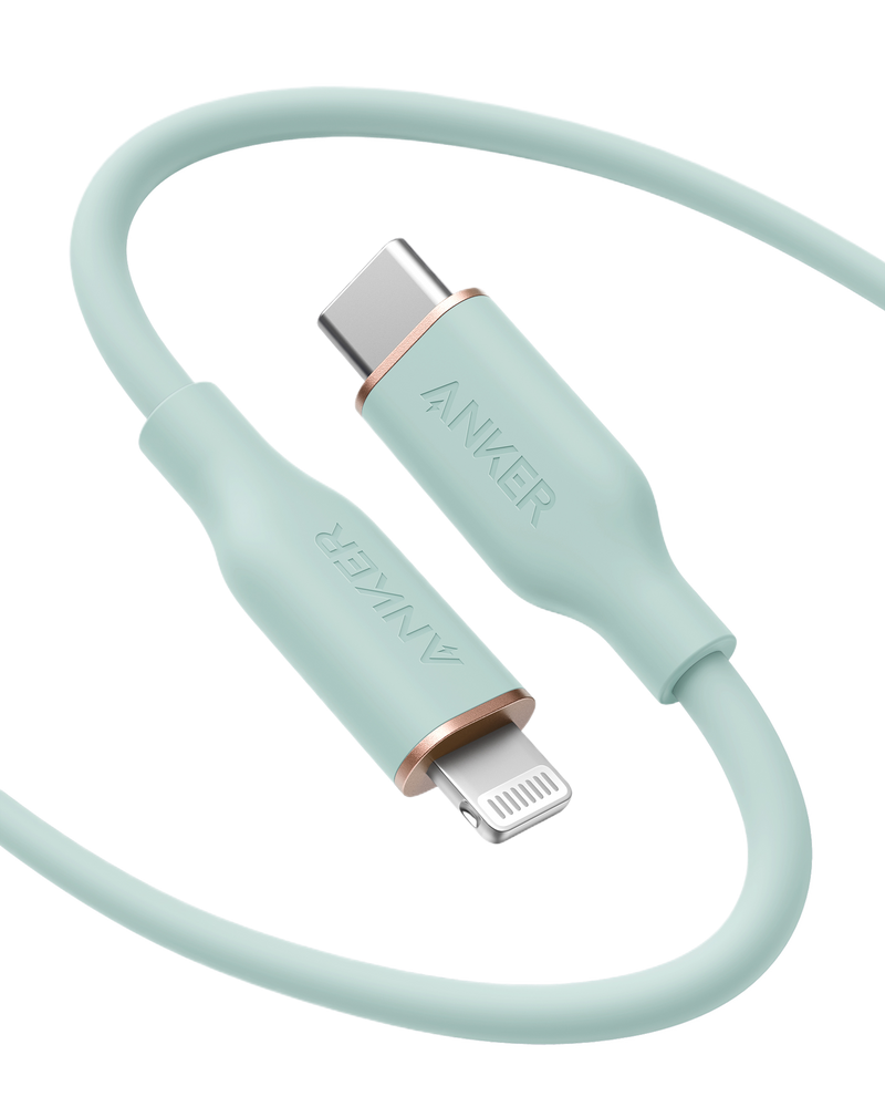Anker <b>641</b> USB-C to Lightning Cable (Flow, 3 ft Silicone)