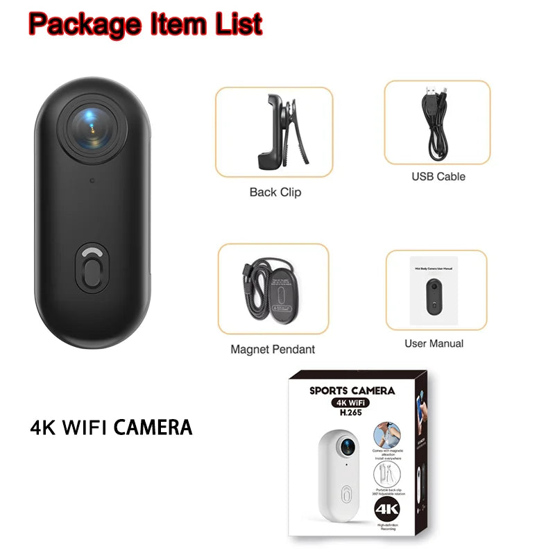 4K Mini Vlog Camera with WiFi