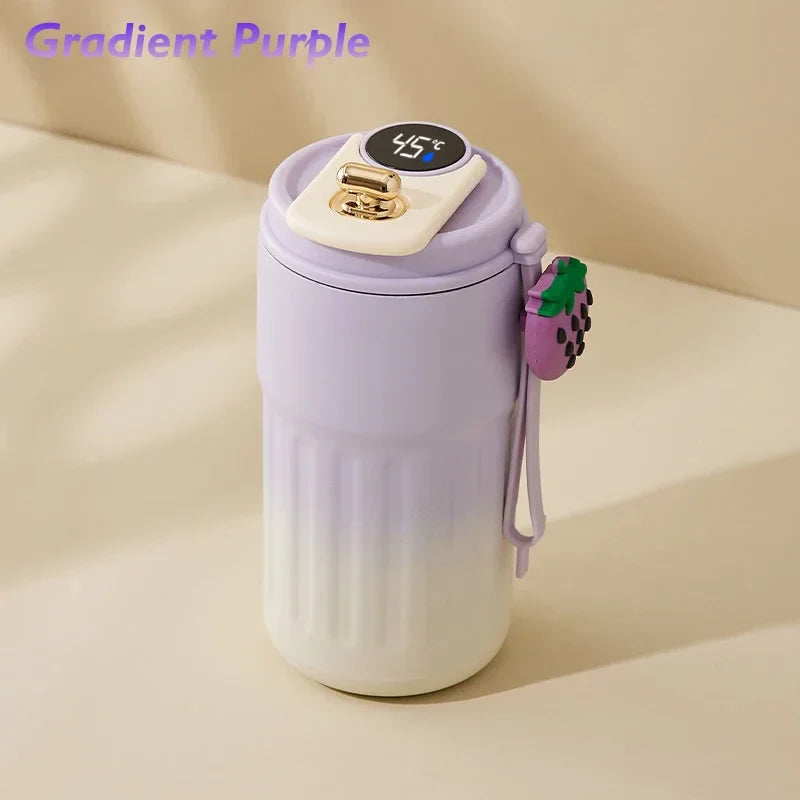 🌡️ Smart LED Thermos Bottle – Stainless Steel Travel Flask