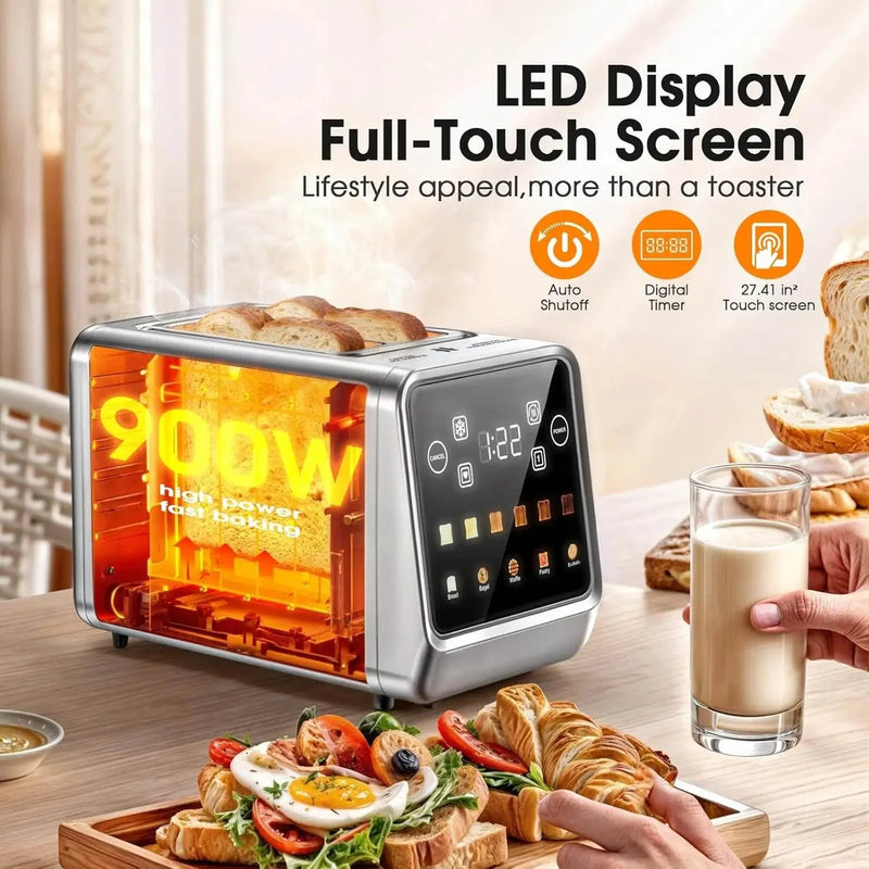 Stainless Steel Smart Digital Toaster