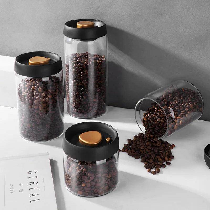 Vacuum Sealed Jug Coffee Beans Airtight Canister