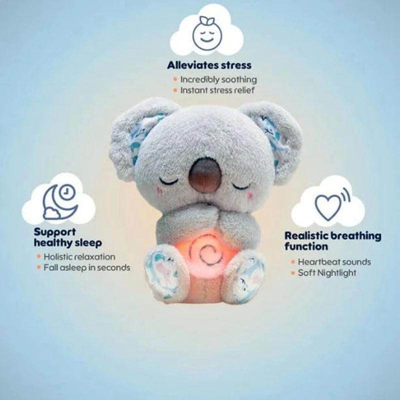 Anxiety Relief sleeping Koala Breathing Plush Toy