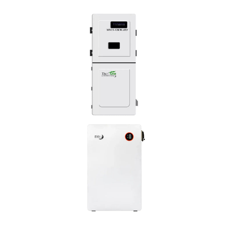Midnite Power Outdoor Wallmount LiFePO4 Battery | 51.2v 310Ah 16.1 kWh |  + Midnite Power TheOne 15kW PV Input | 11.4kW Output