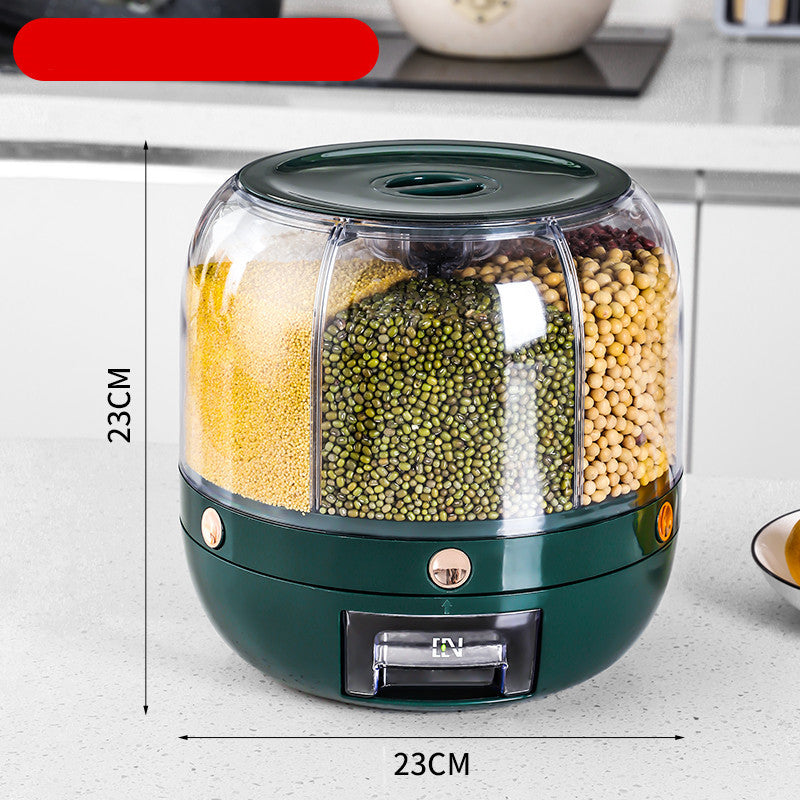 360° Rotating Grain Storage Container